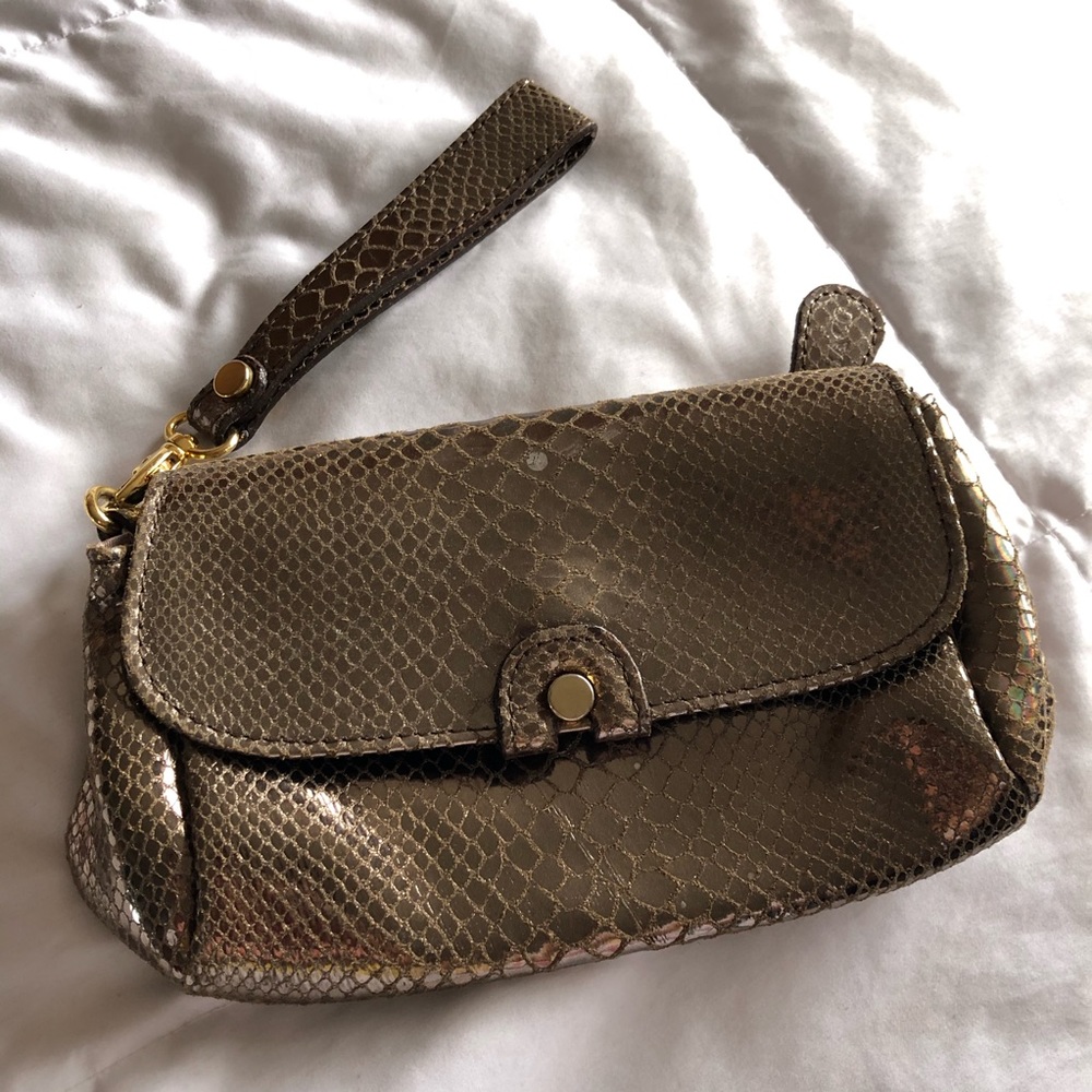 Abaco Python Snake Animal Print Mini Wallet Clutc… - image 2